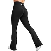 YEOREO Workout Mini Flare Leggings for Women Hidden Scrunch High Waisted Seamless Gym Leggings Brinklie 30" Yoga Pants