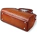Jack&Chris Ladies Top Handle Tote Bag for Women Crocodile Embossed Purses and Handbags on Clearance, WBDZ024 (Brown)
