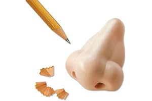 2 Pcs Funny Nose-Shaped Pencil Sharpeners, Mini Manual Plastic Pencil Sharpeners with Realism and Humor, Ideal for Art Studio