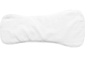 Healifty 4 Layer Inserts Pocket Nappy Insert Adjustable Liners Booster Pads for Adults, Family (White)