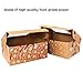 Moretoes Christmas Doughnut and Cookie Gift Boxes Treat Boxes with Clear Window Brown Kraft with Christmas Designs, Set of 16 Boxes