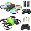 Mini Drone for Kids, A20 Green and A31 LED 7 Color Combo, Easy to Fly Drone for Kids and Beginners, Indoor Outdoor RC…