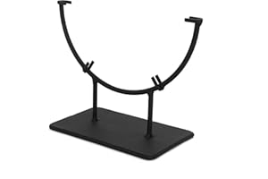 Milltown Merchants Round Metal Display Stand - Fused Glass Art Base - Plate Holder - Round Art Panel Stand (1 Pack, 8")