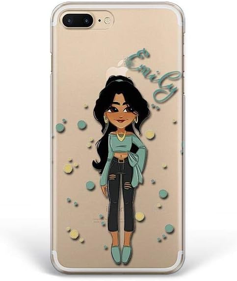 Amazon Com Kaidan Jasmine Girl Iphone 11 Pro Max 12 Mini 5 6 6s Se Case Custom Name 7 8 Plus Xs X Xr Samsung Galaxy Aladdin S21 S Fe S10 S10e S9