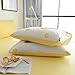 BuLuTu Pineapple Kids Duvet Cover Twin Cotton Cream White,Reversible Yellow Geometric 3 Pieces Lightweight 100% Cotton Bedding Sets,1 Twin Duvet Cover + 2 Pillow Shams,No Comforter