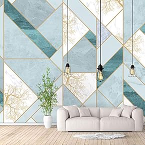 Wall Murals for Bedroom Abstract Geometric Theme Removable Wallpaper Peel and Stick Wall Stickers - 66x96 inches