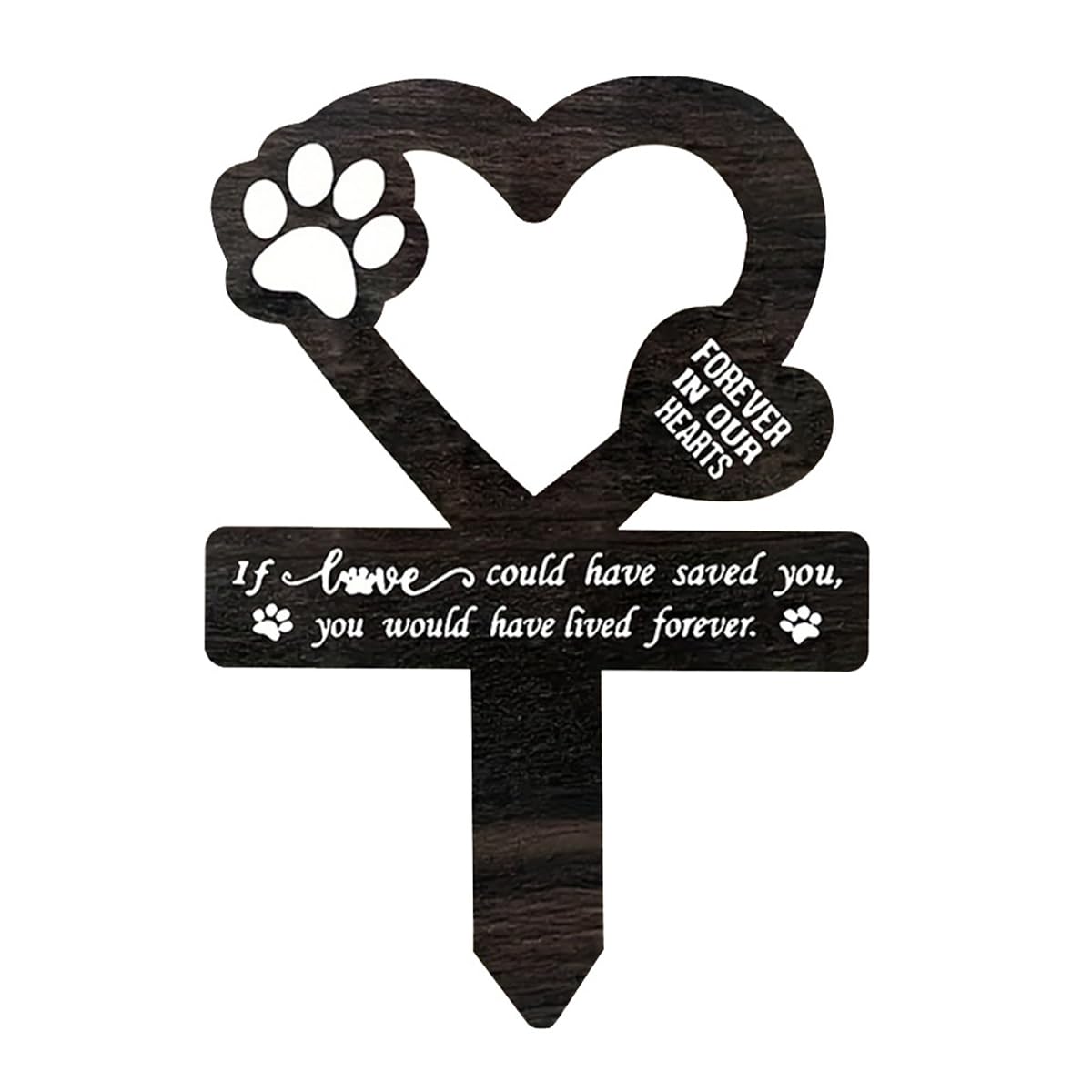 Tiardey Memorial Plaque for Dog, Dog Memorial Plaque Stake Waterproof Acrylic Grave Marker Pet Remembrance Plaque Graveside Memorial Stake