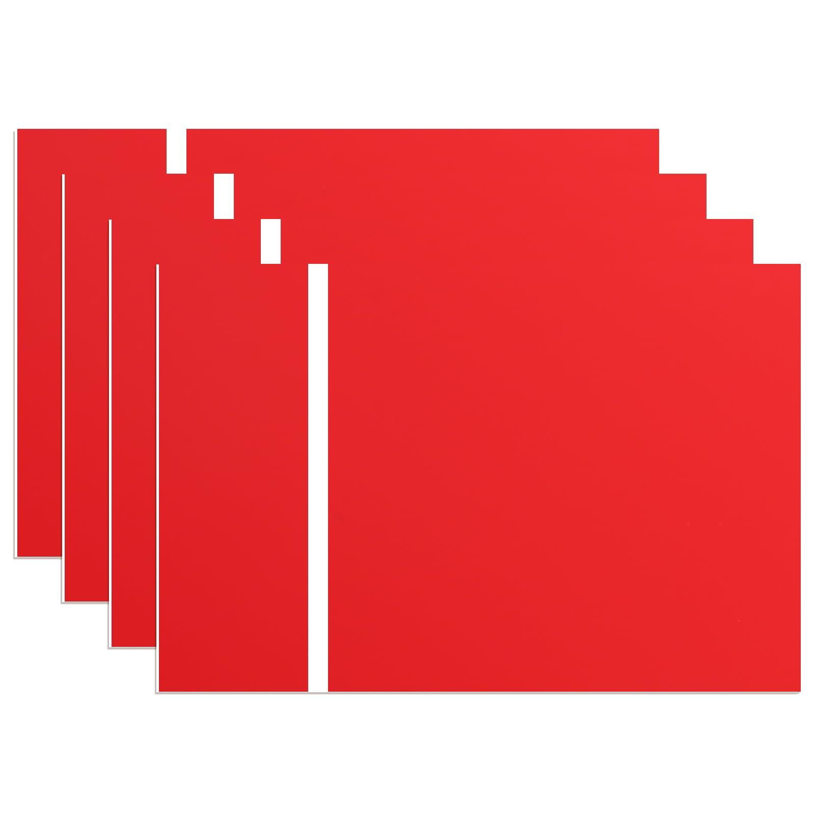 4 Pieces Acrylic Sheet for Laser Engraving, 30 x 20 cm Double Colour Acrylic Sheets Laser Engraving Signs Plastic Sheets Acrylic Custom Signs for Laser Engraving (Red-White)