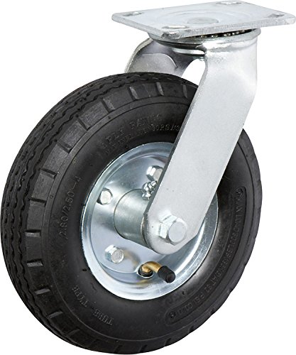 CasterHQ 8" x 2.5" SWIVEL PNEUMATIC CASTER - 4 PLY - 250 LBS CAPACITY - Air Filled - Commercial / Industrial Application - 8 inch - shock absorption -