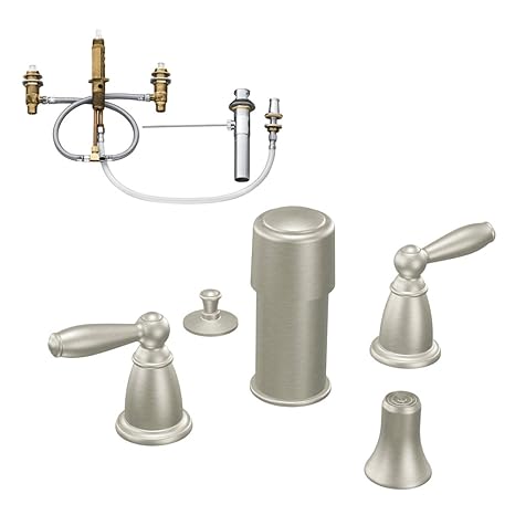 Moen Kbbr D T5225bn Brantford Two Handle Bidet Faucet Brushed