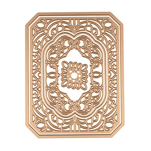 JDgoods Die Cuts, Creative Flower Die Cuts, European Vintage Pattern Cutting Dies and Metal Stencil Template for DIY Scrapbook Album Paper Card Making Craft Decoration (A)