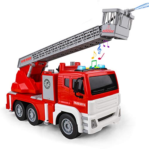 Fire Trucks for Boys Firetruck & 5 FiremanToy with Water Shooting