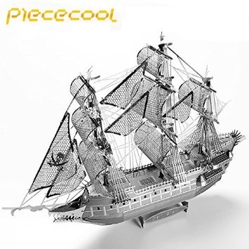 Piececool The Flying Dutchwan P040-S Model DIY 3D Laser Cut Metal Puzzle Toys