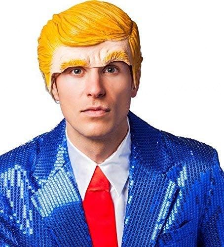 Amazon Com Adults Mens Ladies Comedy Latex President Half Face Stag Do Night Party Fancy Dress Costume Outfit Accessory Mask Wig Pet Supplies