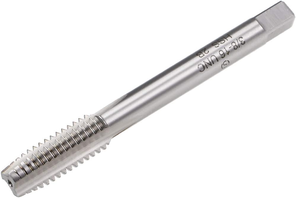 Amazon Com Uxcell Machine Tap 3 8 16 Unc Thread 2b Class 3 Flutes High Speed Steel Home Improvement