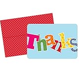 Carnival Thank You Note Cards With Envelopes - 24 Pack