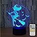 Witch Lamp with Remote Controller LED Touch 7 Colors Changing Table Desk Lamp Optical Illusion Light Halloween Decorations Night Light for Halloween Witch Kids Lamp Halloween Led Lights