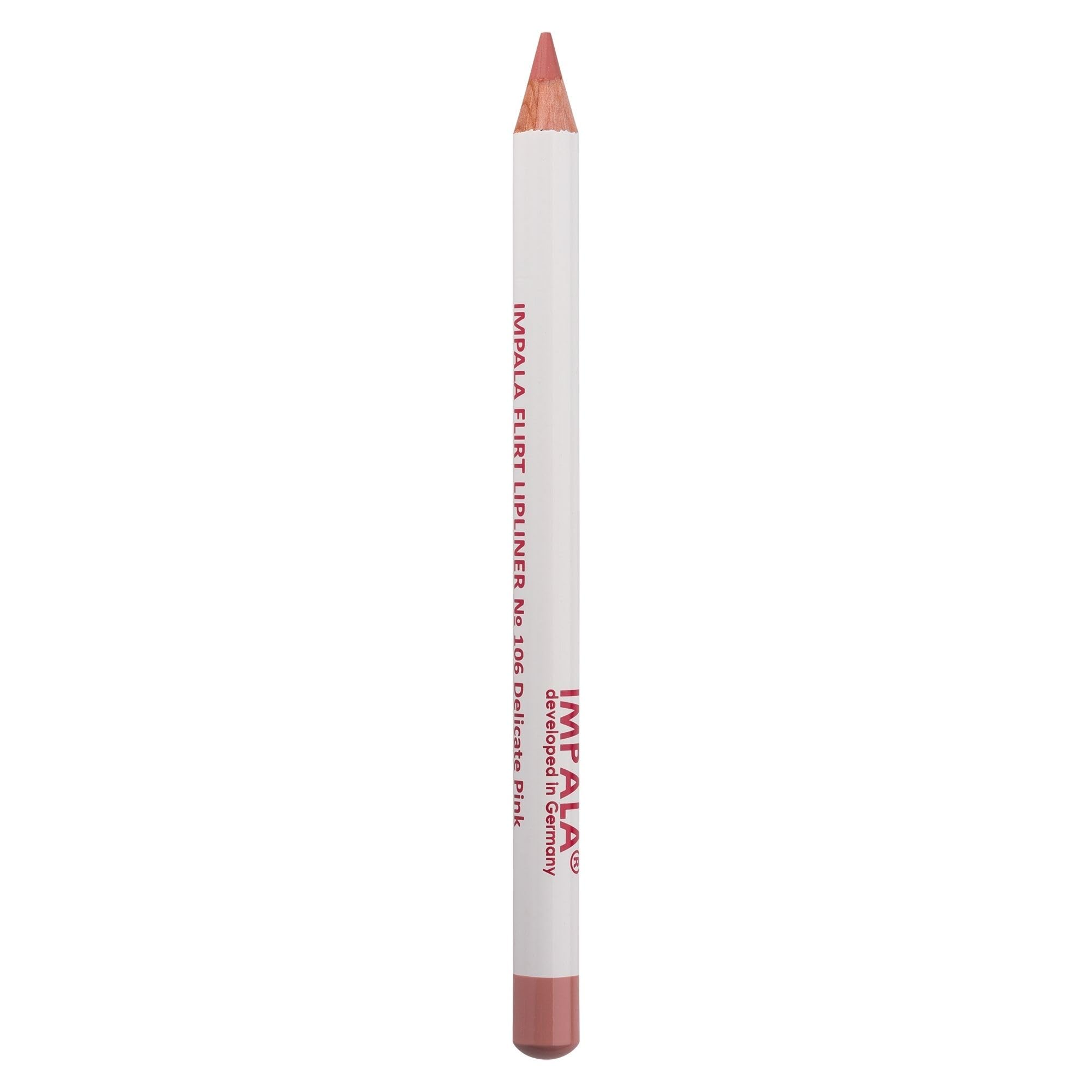 IMPALA | Lip Liner Color 106 Delicate Pink | Long-Lasting Waterproof Creamy Lip Liner | Lip Plumping Effect | Long-Lasting Matte Lipstick, Professional Makeup