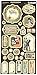 Graphic 45 Master Detective Die-Cut Chipboard Embellishments