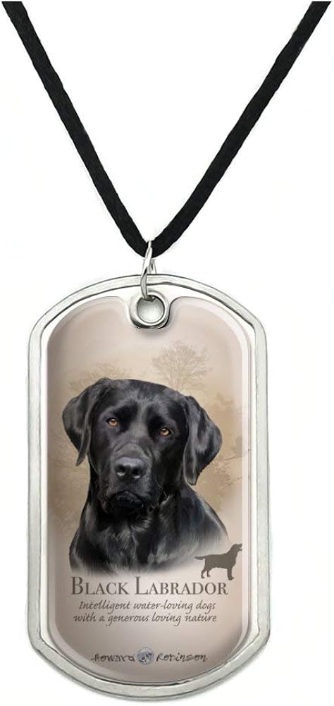 black lab necklace