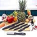 Ceramic Knife Set Kitchen Knives - Bamboo Cutting Board File Sharpener Peeler Finger Guard