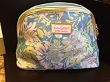 Estee Lauder Lilly Pulitzer Blue Flower Printed Makeup Cosmetics Bag