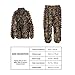 VORCOOL Camo Suit Leaf Camouflage Woodland Suit Set 3D Jungle Forest Hunting Lightweight
