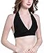 Camellias Women's Unpadded Sexy Strappy Bralette Bustier Floral Lace Crop Top Sheer Neck Style Bra