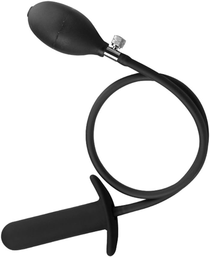 Training Toys BeginnersAmal Inflatable Silicone Anales Plug for Women Men Couples, Amal Stable Expansion Stimulate Sexx Toy Black by ALBK