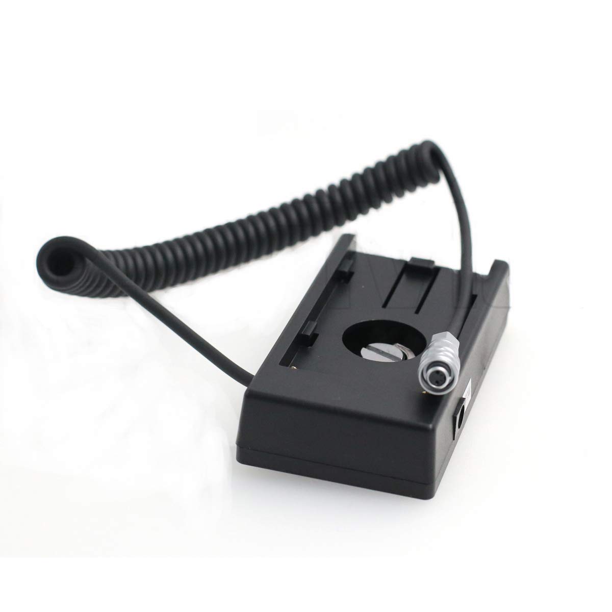 Eonvic F970 Battery Plate Adapter to Weipu 2 pin 12V Power Cable for Blackmagic BMCC 4K BMPCC