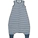 Woolino 4 Season Baby Sleep Bag with Feet Holes, Australian Merino Wool and Organic Cotton, Toddler Sleeping Bag, 18-36mo, Navy Blue