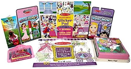 Melissa &amp; Doug Water Wow Princess Puzzle Activity Craft Gift or Travel Learning Toy Bundle Age 3+ by Keedzi