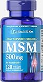 Puritan's Pride MSM 500 mg-120 Capsules