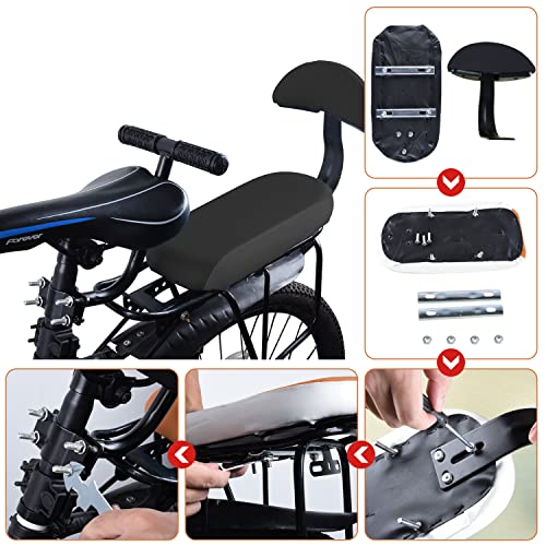 XIEEIX Bicycle Rear Seat,Bike Back seat Set,Bike Rear seat Cushion