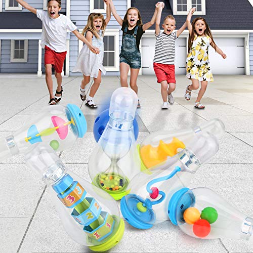 WOSTOO Bowling Set for Toddlers, Kids Bowling Toy Set, Indoor Outdoor Bowling Games for Children/Toddlers/Boys/Girls for Early Development/Sport/Preschool (6 Pins & 1 Bowling) - Thumbnail 4