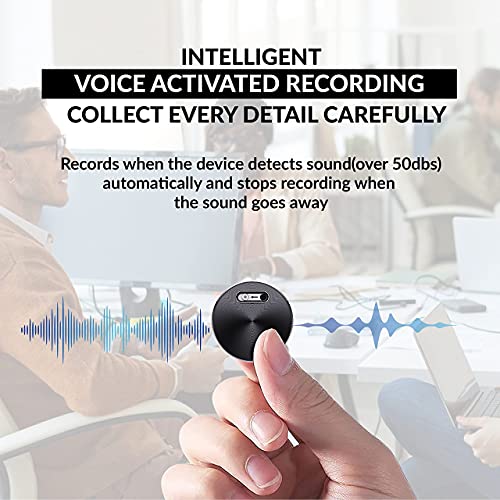 Latest Generation 2021 Dododuck Q37 Mini Voice Activated Recorder