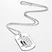 FAYERXL Men Dog Tag Necklaces Personalized Birthday/Graduation/Valentine's Day Gifts