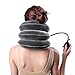 Neck Traction Ohuhu Cervical Traction Collar Device for Neck and Back Pain Relief, Inflatable Spine Alignment Pillow, Grey, for Thanksgiving, Halloween, Christmas Gifts