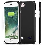 iPhone 7 Battery Case, Sgrice Ultra Slim Portable Charger for iPhone 7 (4.7 inch), 3000mAh Rechargeable Extended Battery Case Charging Case juice pack Battery Pack(Black)