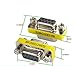 BeElion 2Pack DB9 Serial RS232 Female to Female Slimline Data Transfer Coupler Adapter,Gender Changer