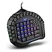AULA One Handed Gaming Keyboard, RGB LED Backlist Mechanical Keyboard with Removable Hand Rest for PC Gamer & Typingthumb 1