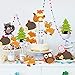 Blulu 28 Pieces Safari Party Decorations Jungle Birthday Party Sticks Jungle Animal Cutouts Centerpiece Forest Wild Animals Toppers for Table Decorations Baby Shower(Wooden Animal)