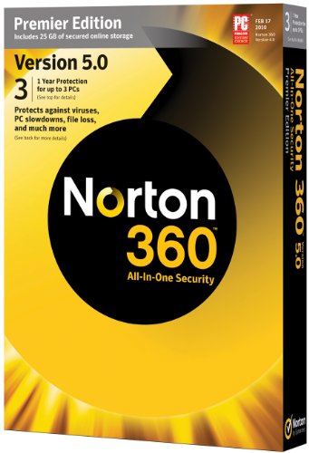 Norton 360 version 5.0 Premier (3 User)