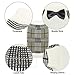 OFPUPPY Dog Sweater with Bow Tie Gentleman Style Pet Decent Winter Clothes for Both Girl and Boy Puppies