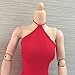 Jili Online 1/6 Female Dress Skirt Halter Neck Red for 1/6 Scale 12'' Phicen Kumik Action Figure