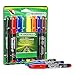 TICONDEROGA RediMark+ Plus Low Odor Permanent Markers, Chisel Tip, Assorted Colors, 8 Count, (X95010)