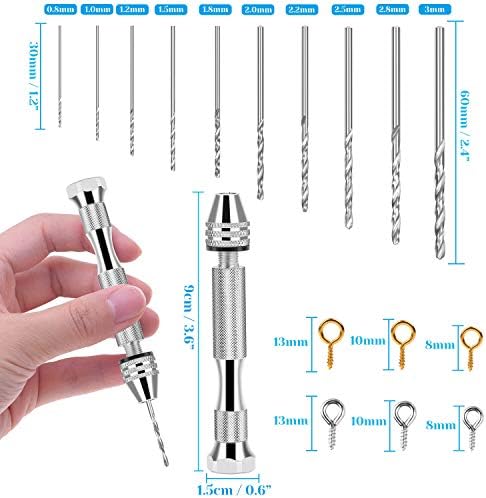 drill resin making jewelry hand vise 1pcs 10pcs polymer keychain 400pcs bits screw clay pins pendant plastic eye tools kit