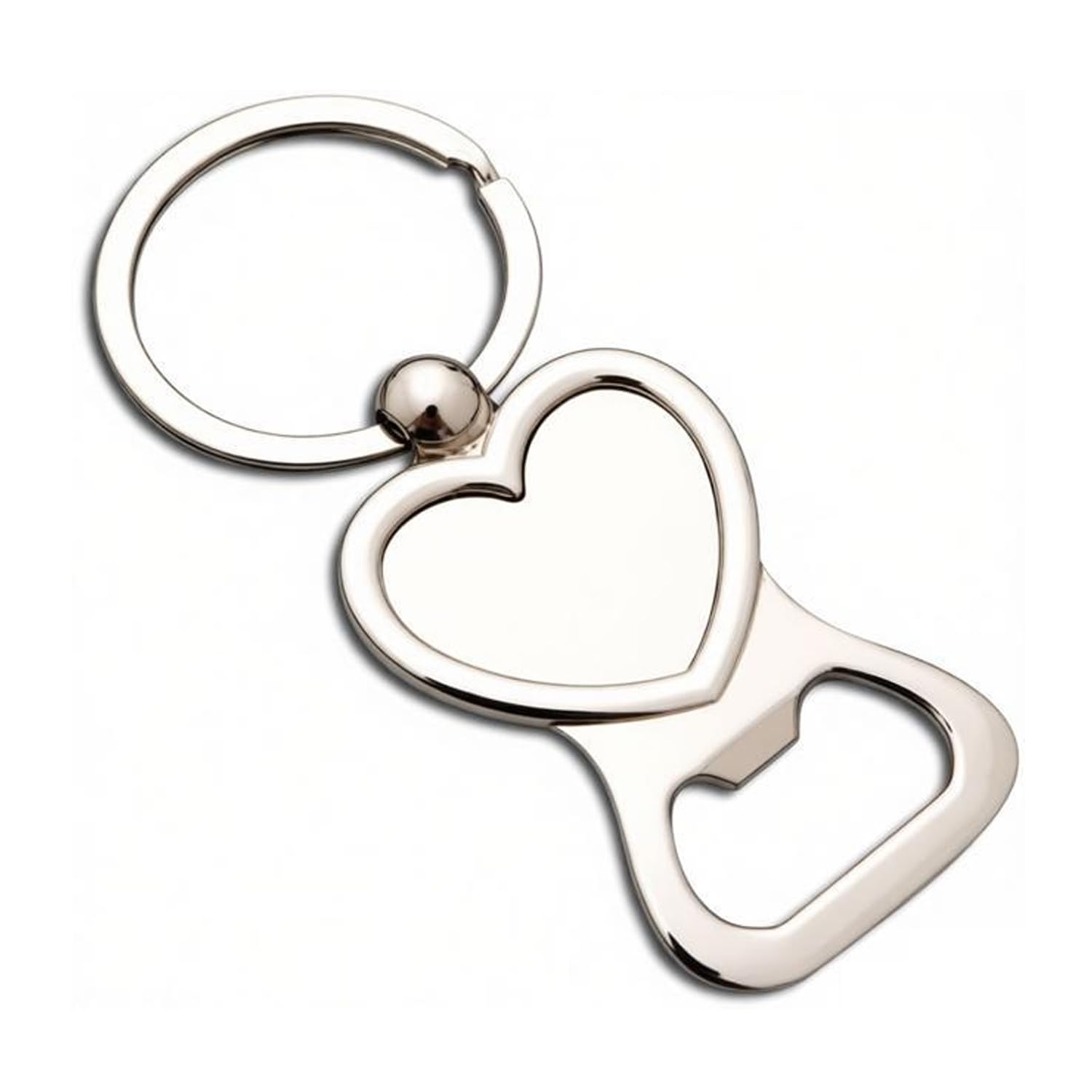 ARFUKA Bottle Opener Keyring Portable Beer Bottle Opener Key Chain Keychain Beverage Bottle Opener Key Ring for Men, Women Silver