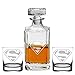 Abby Smith, Superman Engraved Decanter and Rocks Glasses, Set of 3