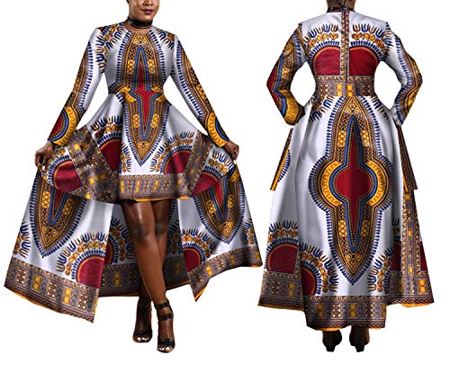 2019 African Dresses for Women Print Batik Sexy Long Dress Traditional Clothing,181,4XL